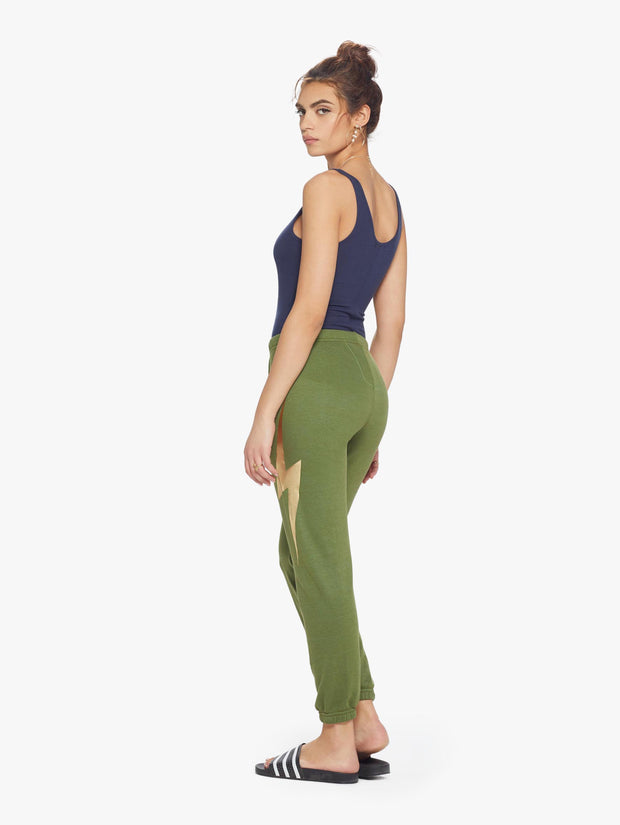 Aviator Nation Bolt Sweatpant - Olive